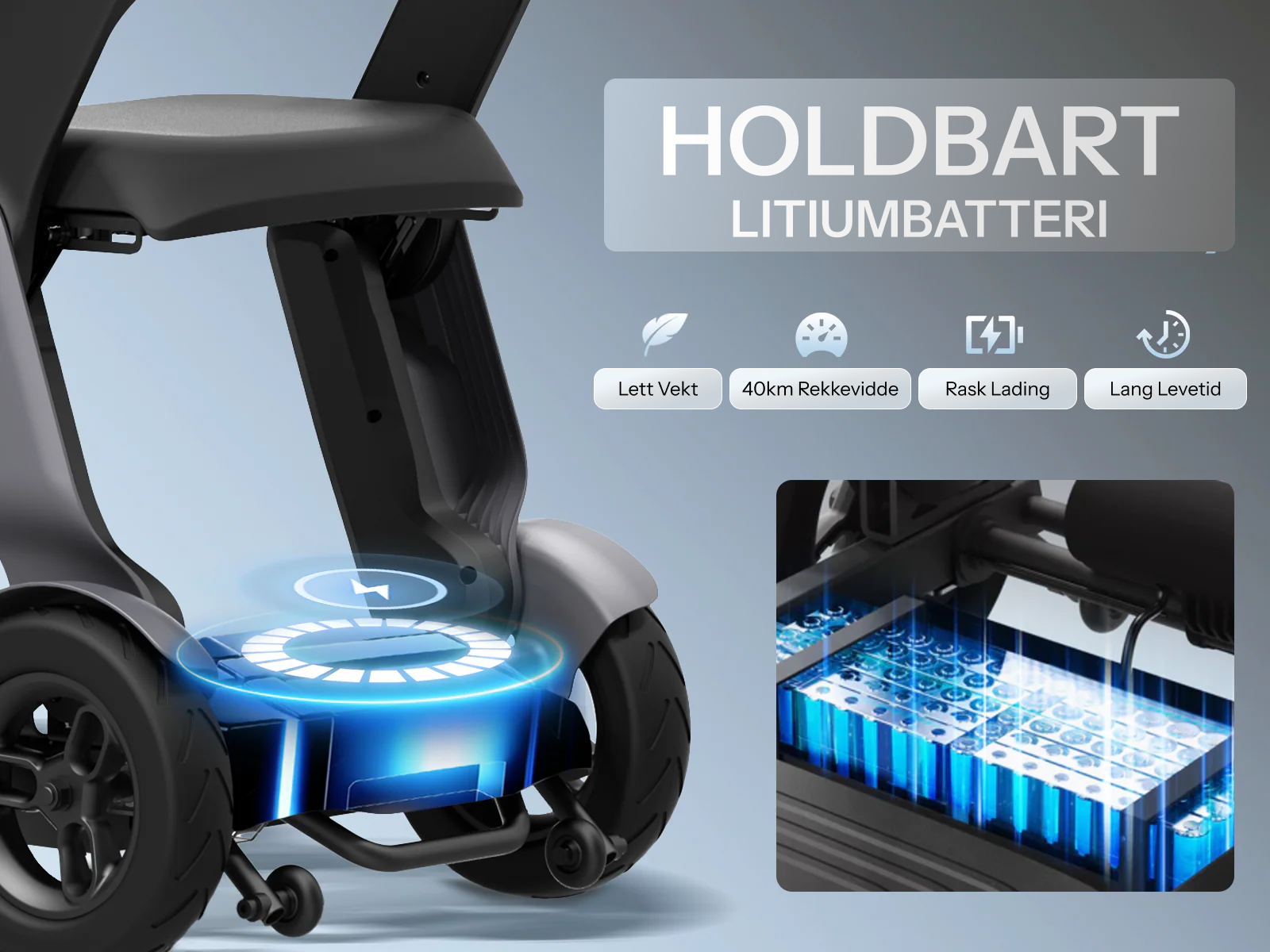 Holdbart litiumbatteri