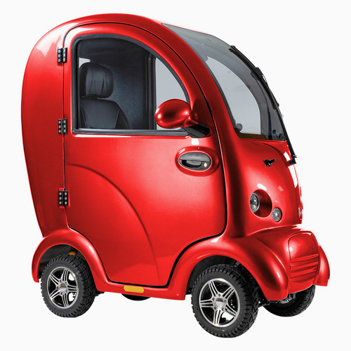 Elektrisk Værbeskyttet Kabinscooter - Førerkortfri Elbil