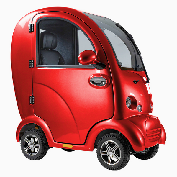 Elektrisk Værbeskyttet Kabinscooter - Førerkortfri Elbil