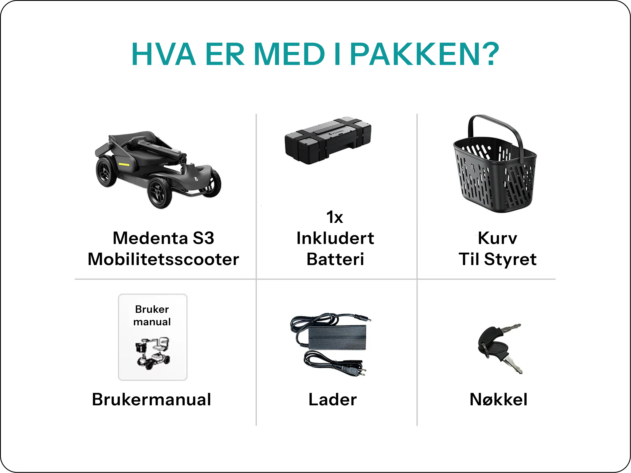 Mobilitetsscooter Medenta S3